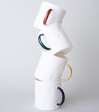 Feldspar bone china tea mugs set of 4, imported from the UK