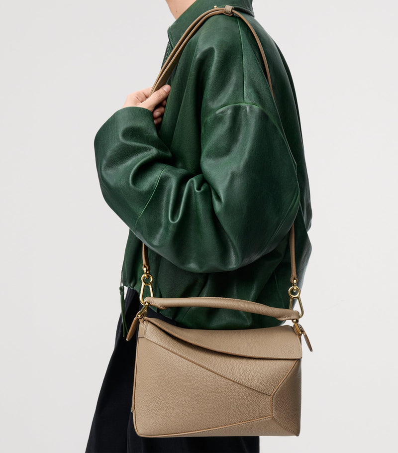 LOEWE small leather Puzzle Edge top-handle bag (British brand)