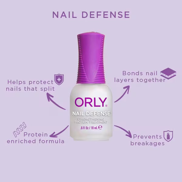 Orly Nail Defense strengthener 18ml, imported from the UK