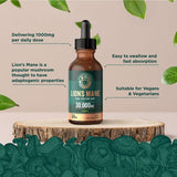 Wiseshrooms Lion's Mane mushroom liquid 30,000mg 60ml - British product