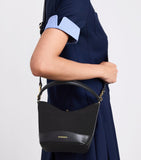 Sandro Paris mini suede bucket bag (British brand)