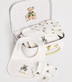 Harrods Pima Cotton Bear Baby Gift Set 0-18 Months, UK version