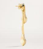Marli New York yellow gold diamond drop earrings, imported from the UK