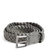 Harrods Bottega Veneta Leather Intreccio Solo Belt- Buy online at McGrocer
