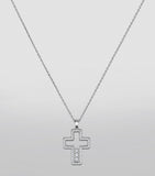 Chopard Happy Diamonds cross necklace 18kt white gold (British brand)