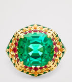 Boodles yellow gold tourmaline ring, imported from the UK