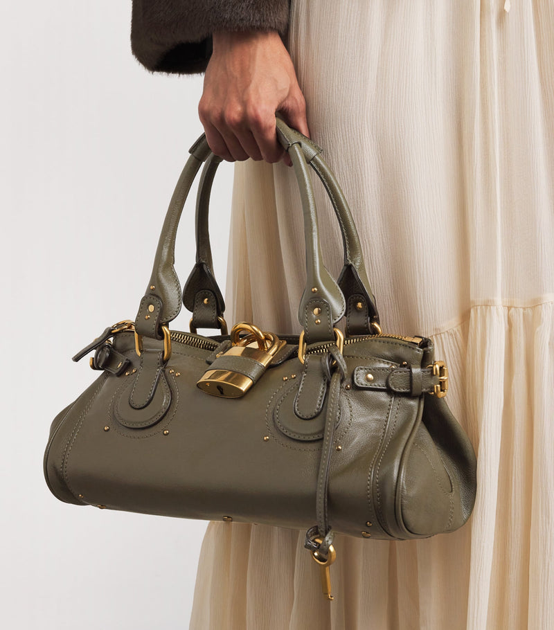 Chloé medium leather Spin tote bag, imported from the UK