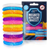 Active Era mosquito bands 12 pack assorted colours - British product