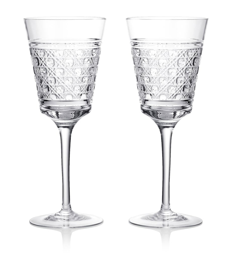 Waterford set of 2 crystal red wine goblets 384ml (British brand)
