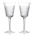 Waterford set of 2 crystal red wine goblets 384ml (British brand)