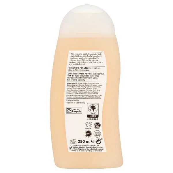 Superdrug Daily Intimate Wash 250ml (British brand)