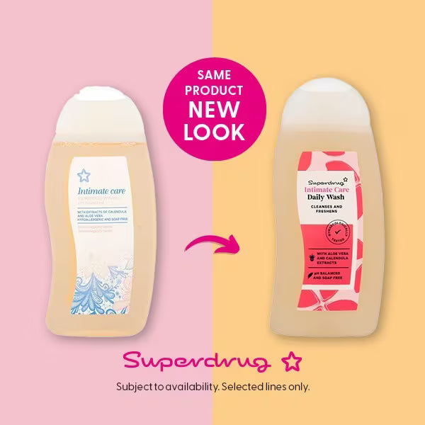 Superdrug Daily Intimate Wash 250ml (British brand)