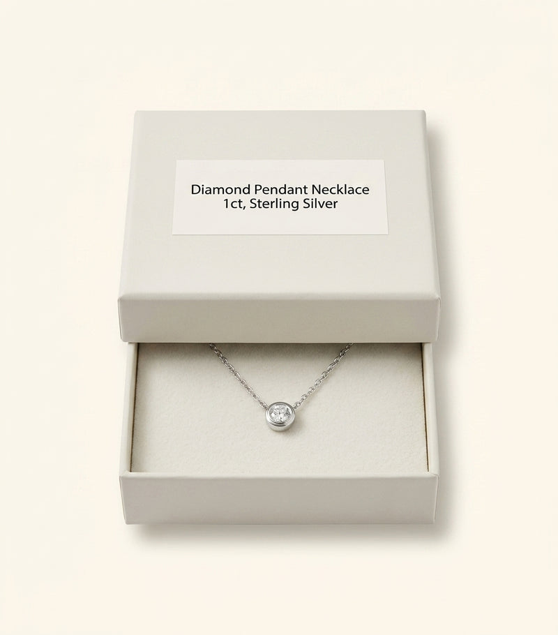 Cartier white gold diamond d'Amour necklace 38cm (British brand)