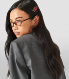 Miu Miu enamel logo hair clip for hair - British product