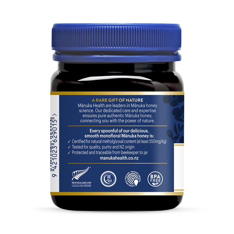 Manuka Health MGO 550+ honey 250g (British brand)