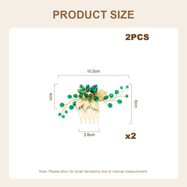 Livingandhome delicate wedding hair combs - British product