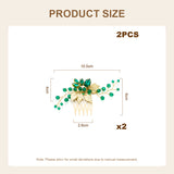 Livingandhome delicate wedding hair combs - British product