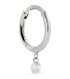 Persée 18k white gold and diamond Danaé single earring, imported from the UK
