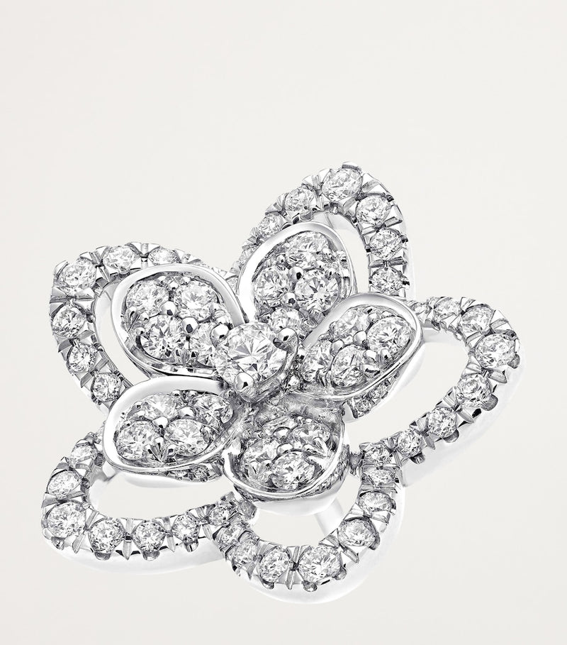 Graff Wild Flower earrings white gold diamonds - British product