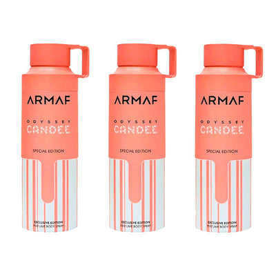 Superdrug ARMAF Odyssey Candee Perfumed Deodorant Spray 200ml (Pack of 3)- Buy online at McGrocer