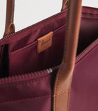 Harrods medium nylon tote bag with leather trim - British product