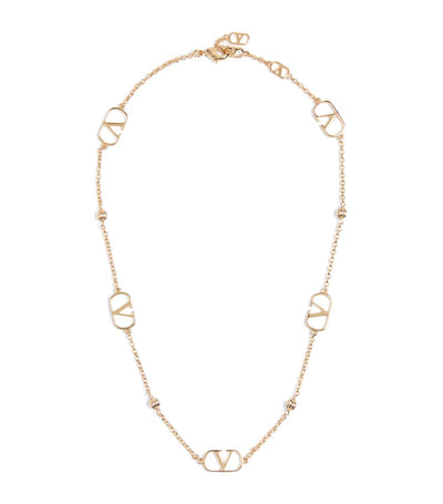 Harrods Valentino Garavani VLogo Signature Necklace 42cm- Buy online at McGrocer