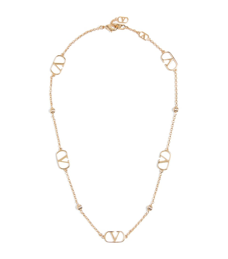 Valentino Garavani VLogo gold-tone necklace (British brand)