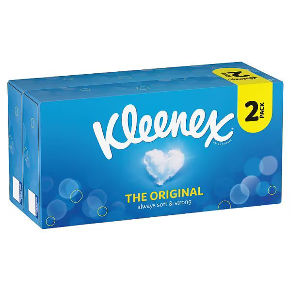 Kleenex Original Regular Facial Tissues, UK version
