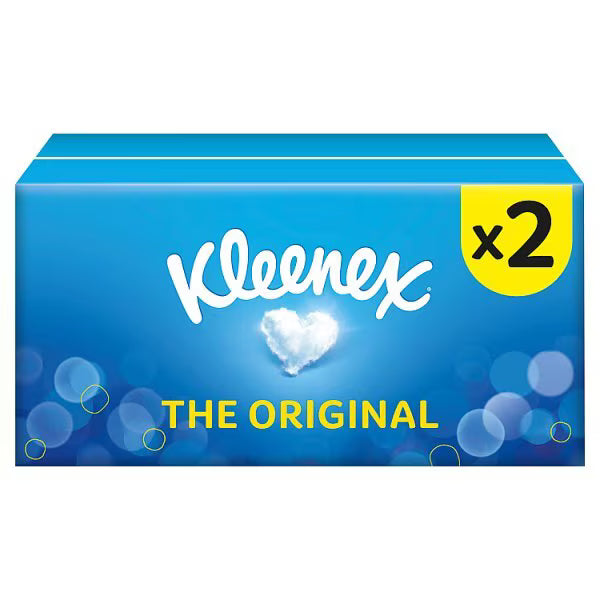 Kleenex Original Regular Facial Tissues, UK version