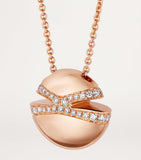 Bvlgari rose gold diamond cabochon necklace - British product