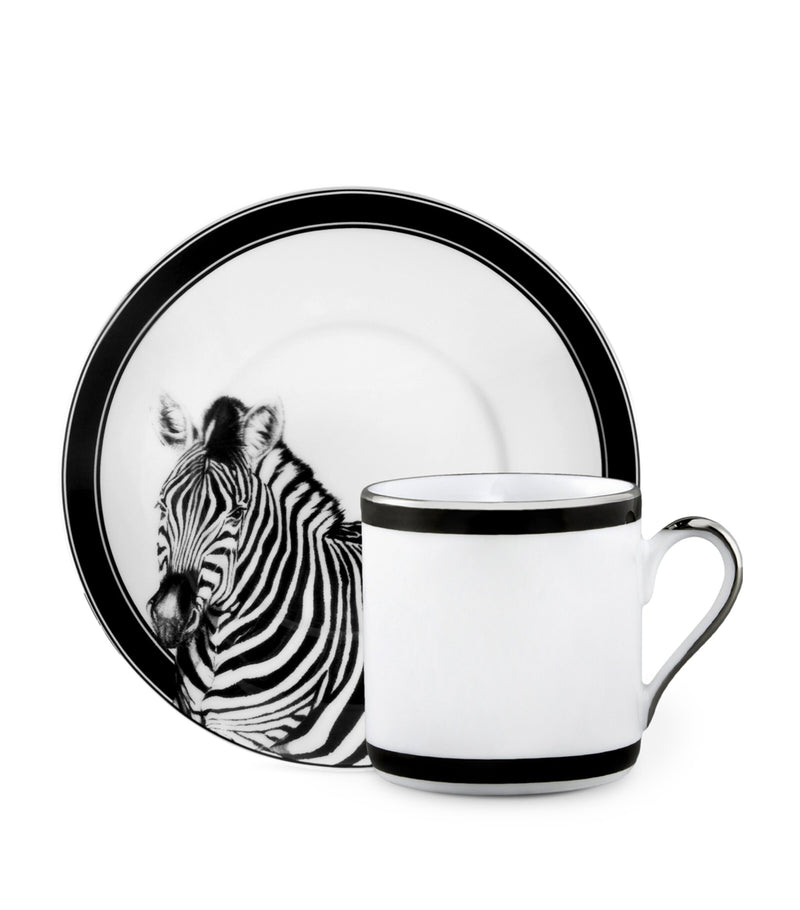 Dolce&Gabbana Casa zebra coffee cup and saucer - British product