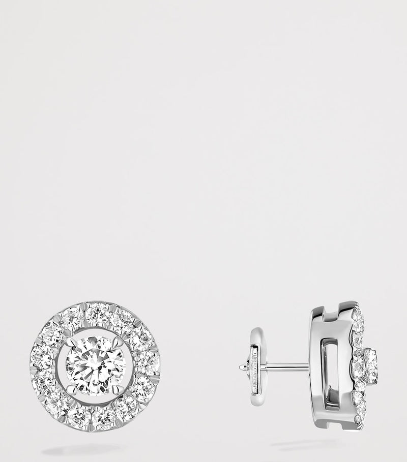 Messika Joy white gold stud earrings small 0.15ct (British brand)