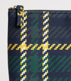 Harrods medium tartan cotton pouch (British brand)