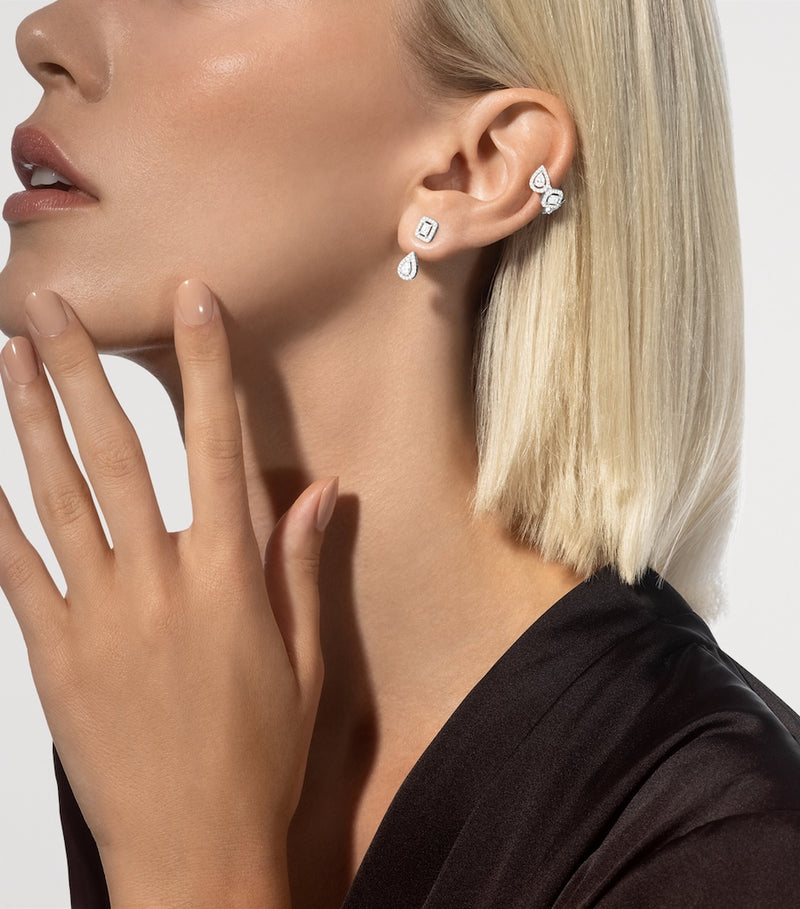 Messika white gold diamond ear cuff 0.60ct (British brand)