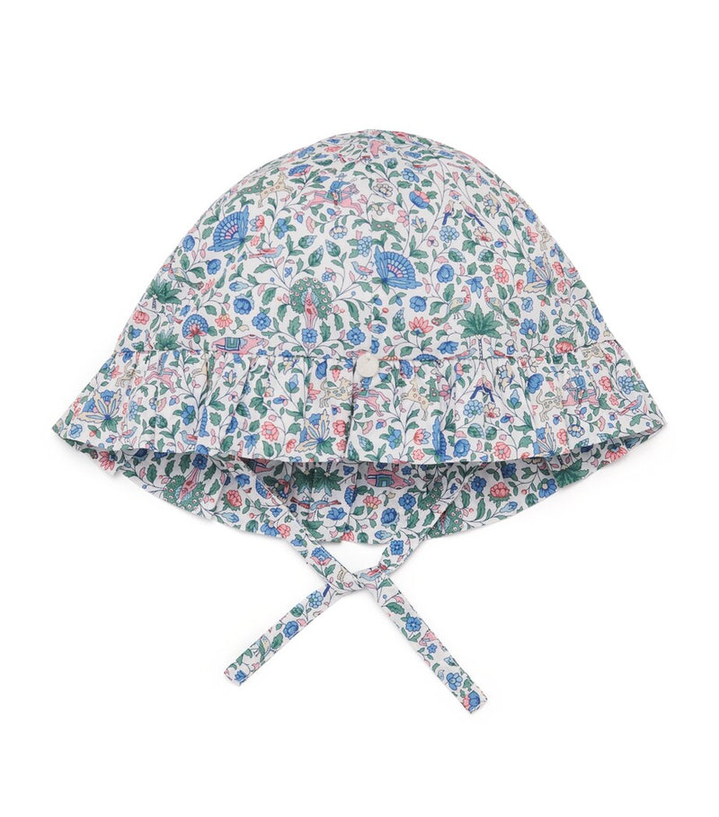 Tartine et Chocolat Liberty print floral baby bonnet (British brand)