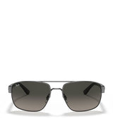 Harrods Ray-Ban Metal Irregular Rectangle Sunglasses- Buy online at McGrocer