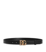 Harrods Dolce&Gabbana Calfskin Logo Belt 2.5cm- Buy online at McGrocer