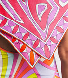 PUCCI silk scarf with Labirinto maze print 90cm - British product