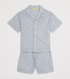 Off-White kids bowling shorts with logo for ages 4-12+, imported from the UK