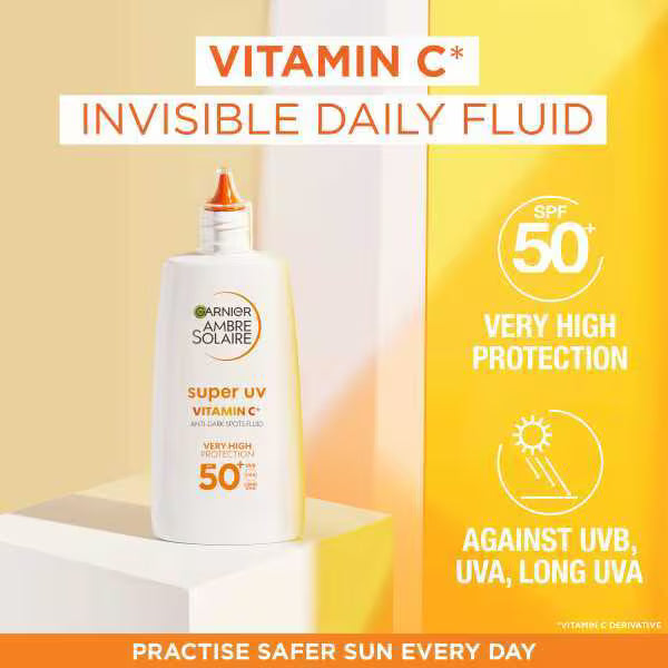 Garnier Ambre Solaire Face Fluid Vitamin C, UK version