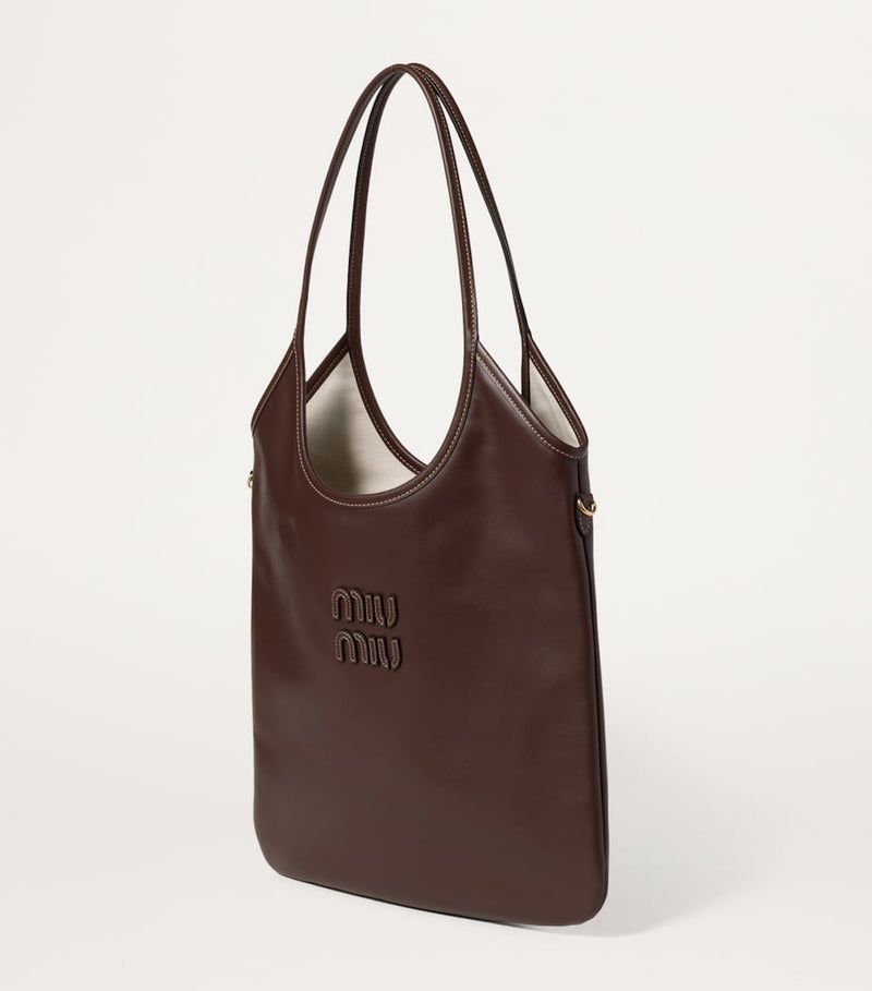 Miu Miu Leather Ivy Tote Bag medium (British brand)