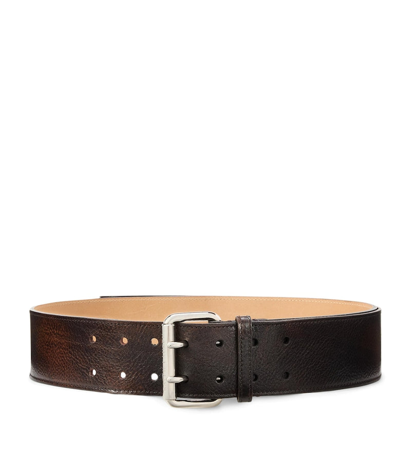 Ralph Lauren distressed calfskin belt (British brand)