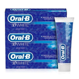 Oral-B 3D White Arctic Fresh toothpaste triple pack, imported from the UK