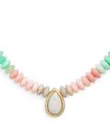 Harrods Jacquie Aiche Yellow Gold Diamond and Opal Beaded Necklace- Buy online at McGrocer