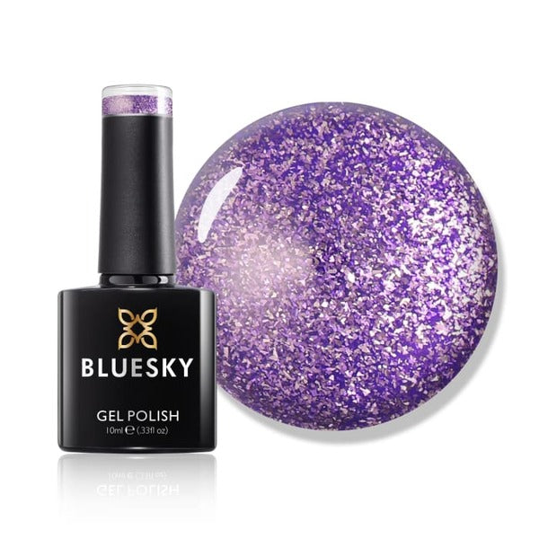 Bluesky Gel Polish Platinum Amethyst Aura, imported from the UK
