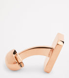 Babette Wasserman rose gold-plated key stone cufflinks, imported from the UK