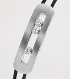 Messika Move titanium diamond cord bracelet 0.44ct, imported from the UK
