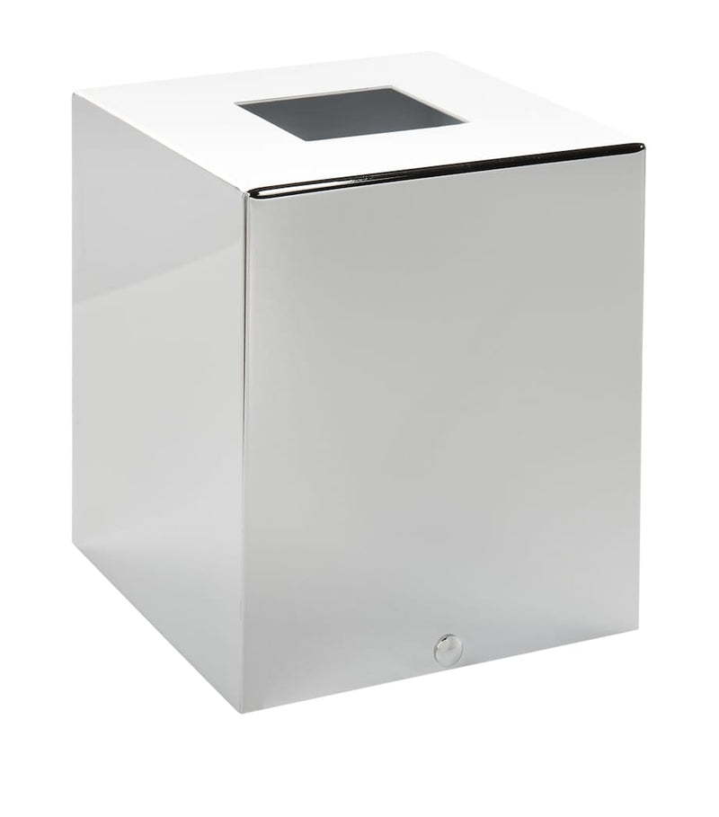 ZODIAC square chrome tissue box (British brand)