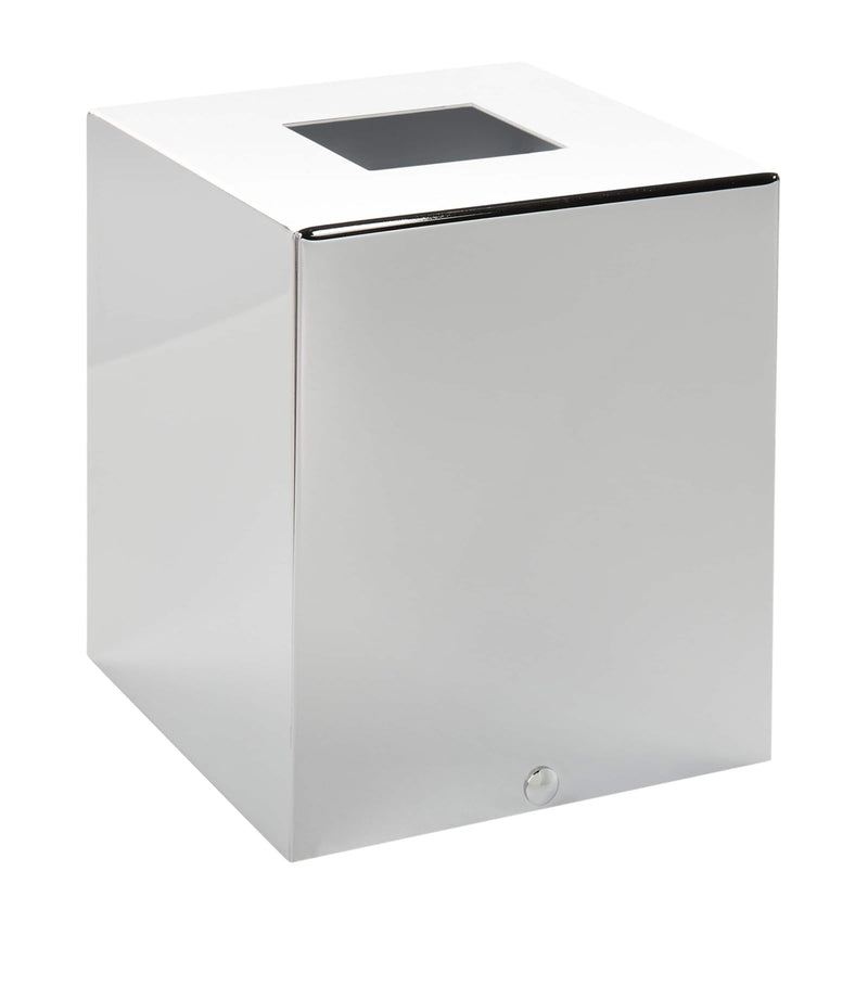 ZODIAC square chrome tissue box (British brand)