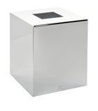 ZODIAC square chrome tissue box (British brand)